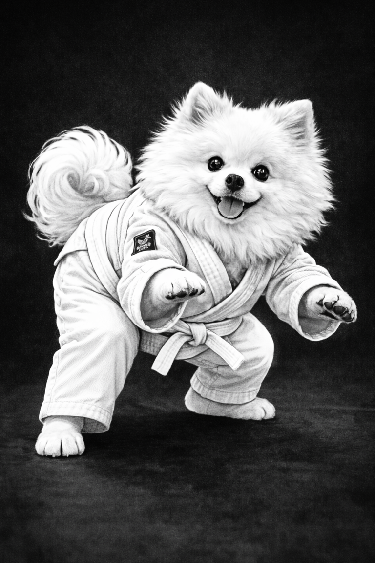 Grapple Pom — the unofficial BJJ mascot